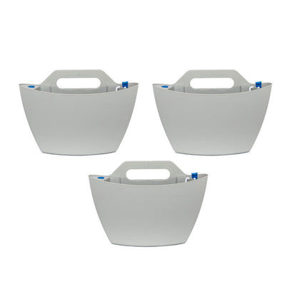 Jardín Vertical Modular Citysens Con Riego Automático De 3 Maceteros – Gris Claro, Polipropileno 100% Reciclado