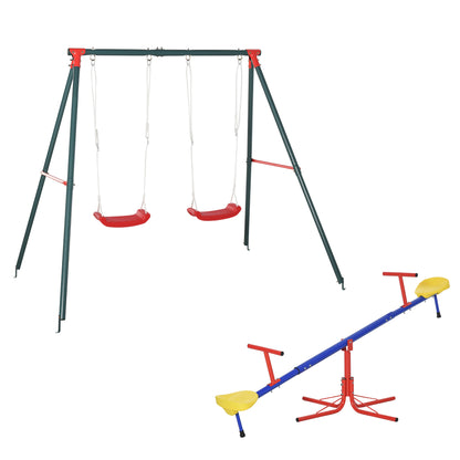 Outsunny Conjunto Para Niños 2 Piezas 184x76x71 Cm 239x156x180 Cm Multicolor_0