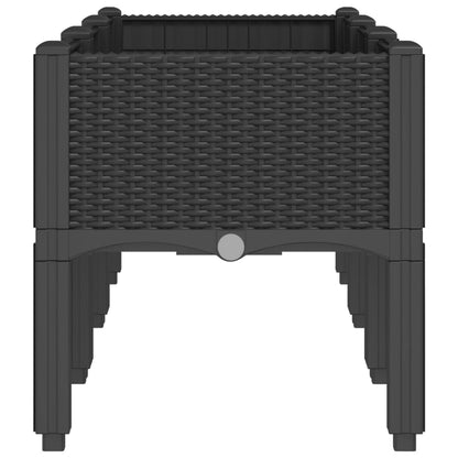 Jardinera Con Patas Pp Negro 120x40x42 Cm_3