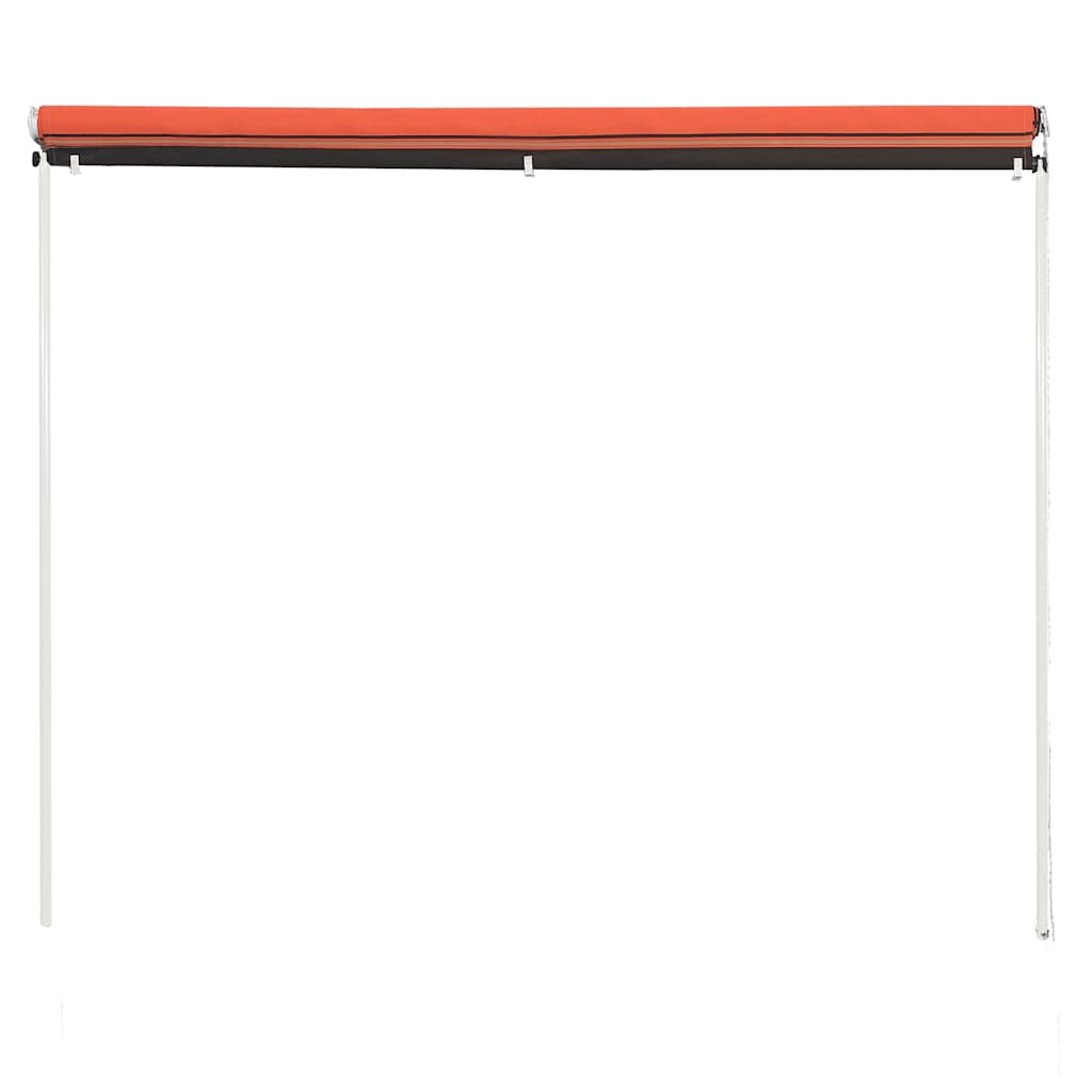 Toldo Retráctil Naranja Y Marrón 200x150 Cm_2