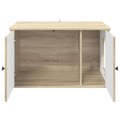 Casa Para Gatos Sonoma 85 X 55 X 50,5 Cm Madera De Ingeniería_5