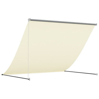Toldo Retráctil Tela Y Acero Crema 200x150 Cm_4