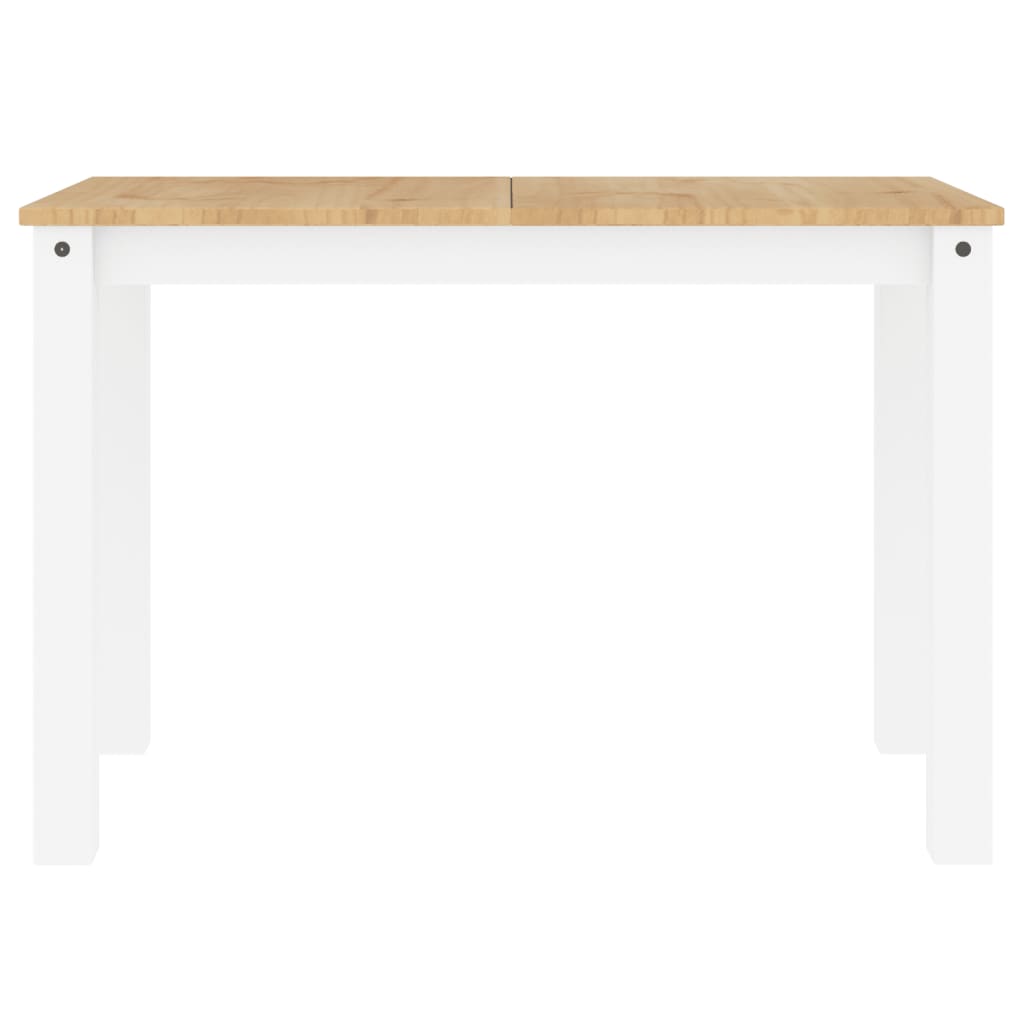 Mesa De Comedor Panama Madera Maciza Pino Blanco 117x60x75 Cm_2