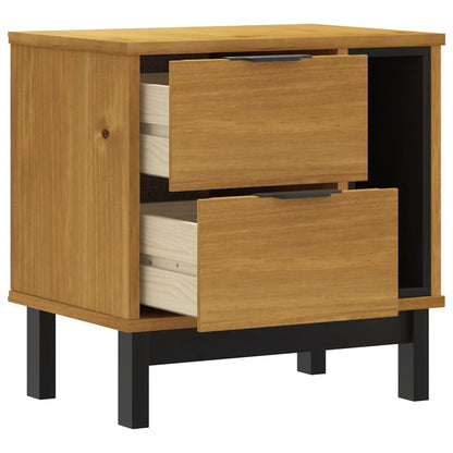 Mesita De Noche Flam Madera Maciza De Pino 49x35x50 Cm_2