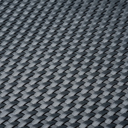 Banda De Ocultación De Polirattán Para Balcón Antracita.