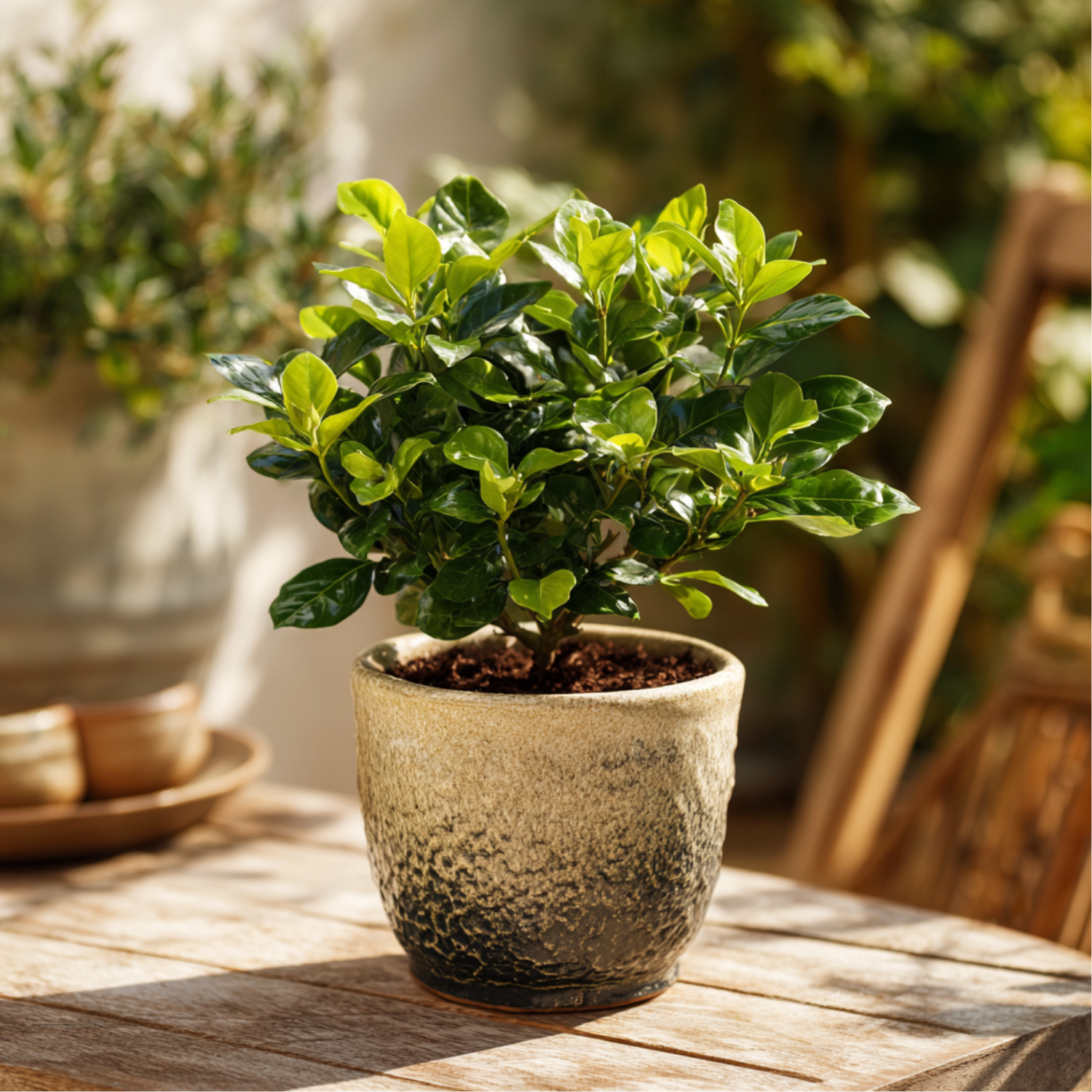 Jazmín De Arabia - Gardenia Jasminoides - Altura 20-30cm - ⌀13cm_4