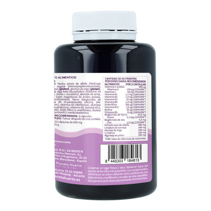 Hair Booster pelo, piel y uñas Planeta Huerto 120 cápsulas