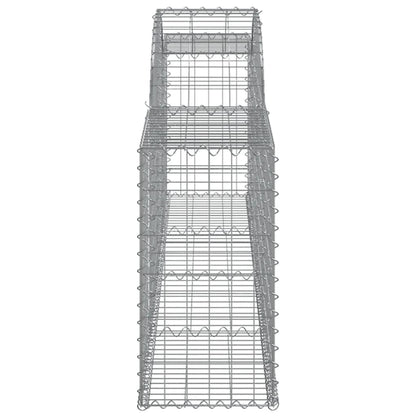 Cestas De Gaviones 20 Uds Forma De Arco Hierro 300x30x60/80 Cm_4