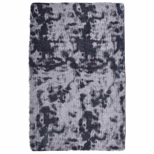 Vidaxl Alfombra De Pelo Largo Navarra Gris Oscuro 130x200 Cm Poliéster_0