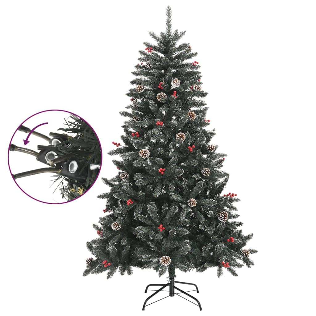 Vidaxl Árbol De Navidad Artificial Con Soporte Pvc Verde 120 Cm_1