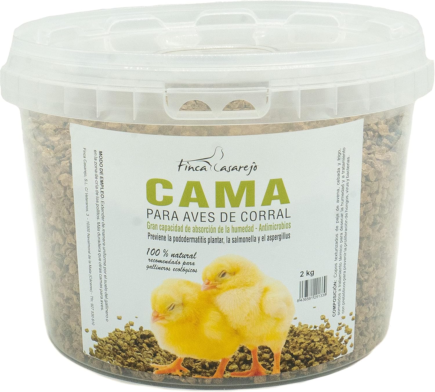 Cama Para Gallinas - Copos Texturizados Antimicrobianos_0