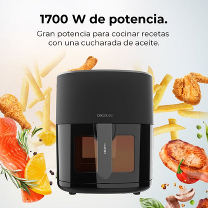 Freidora De Aire Sin Aceite De 6'5l Cecofry Fantastik Window 6500 Pack Ventana 1700w, Tecnología Perfectcook, 12 Modos De Cocinado, Táctil, Regulabl_3