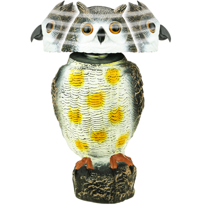Ahuyentador De Aves Tipo Estatua Búho Con Ojos Reflectantes 40cm Macho_2
