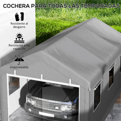 Outsunny Carpa Garaje Portátil 6x3 M_3