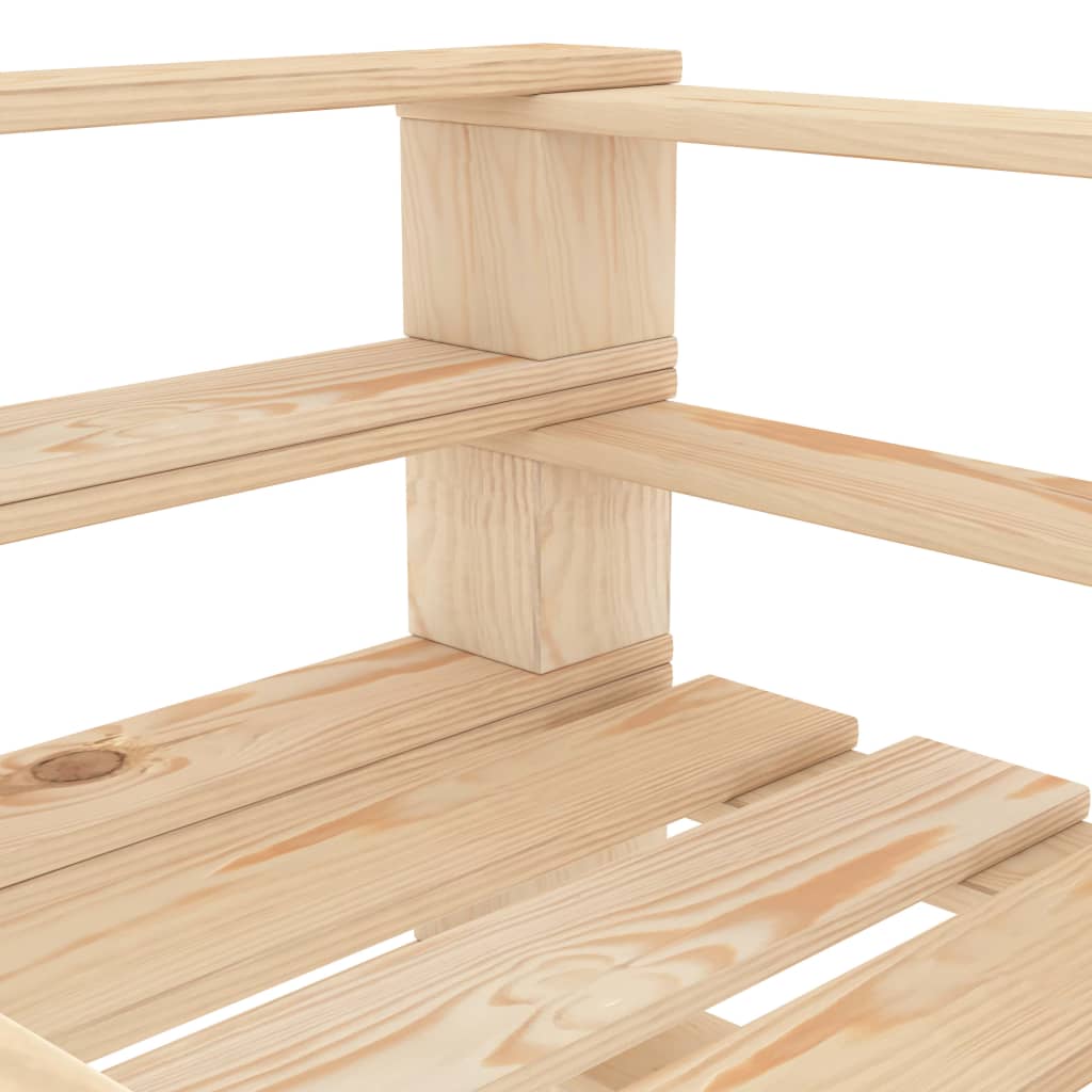 Vidaxl Juego De Muebles De Palets Para Jardín 5 Piezas De Madera_5