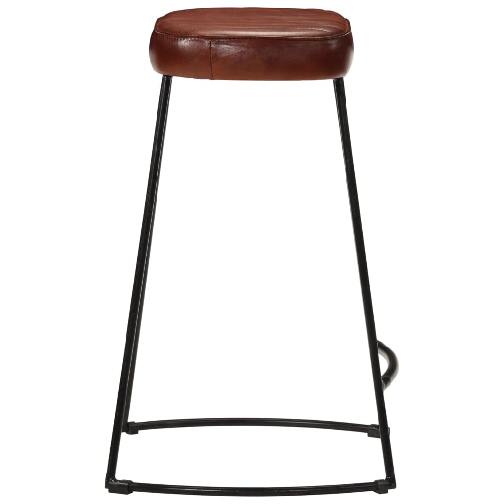 Taburetes De Bar 2 Uds Marrón Oscuro 41x29x62 Cm_2