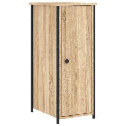 Mesita De Noche Madera De Ingeniería Roble Sonoma 32x42x80 Cm_0
