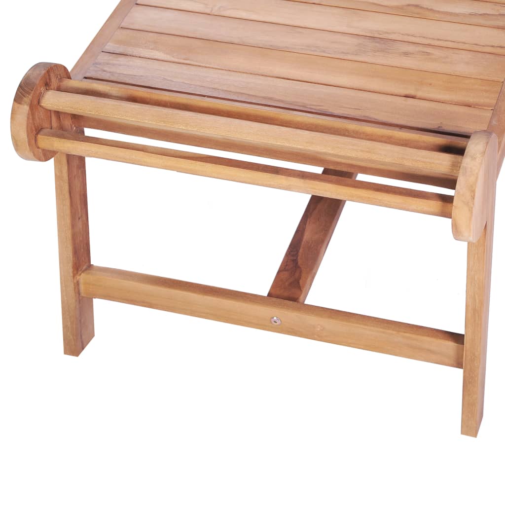 Mesa De Centro De Teca Maciza 100x50x45 Cm_2