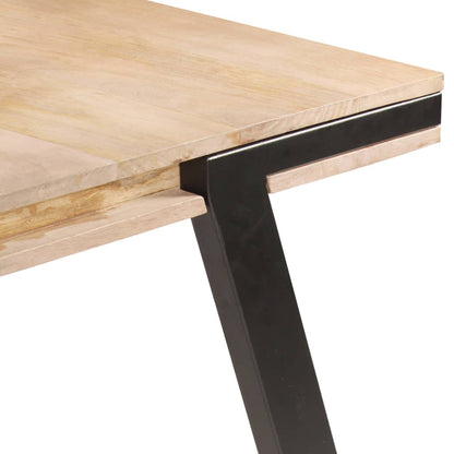 Mesa De Comedor De Madera Maciza De Mango 180x90x76 Cm_2