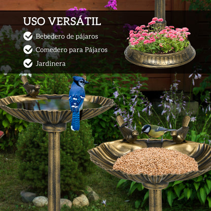 Outsunny Baño Para Pájaros De Jardín Al Aire Libre_3