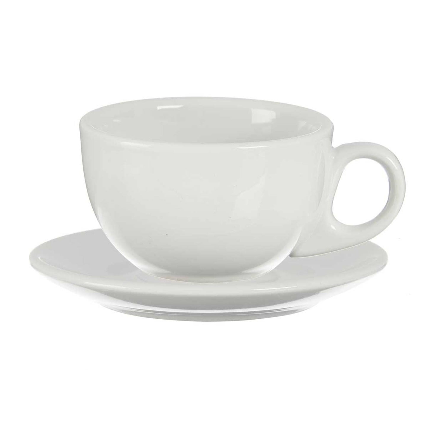 Set 6 Tazas Cafe Porcelana Blanca Con Pl Colección Vessia_2