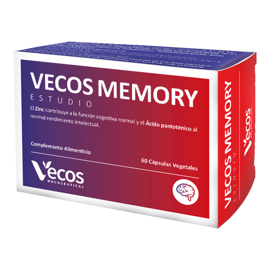 Memory Vecos 60 Cápsulas | Memoria Y Concentración | Fosfatidilserina, Dha Y Ginkgo_0