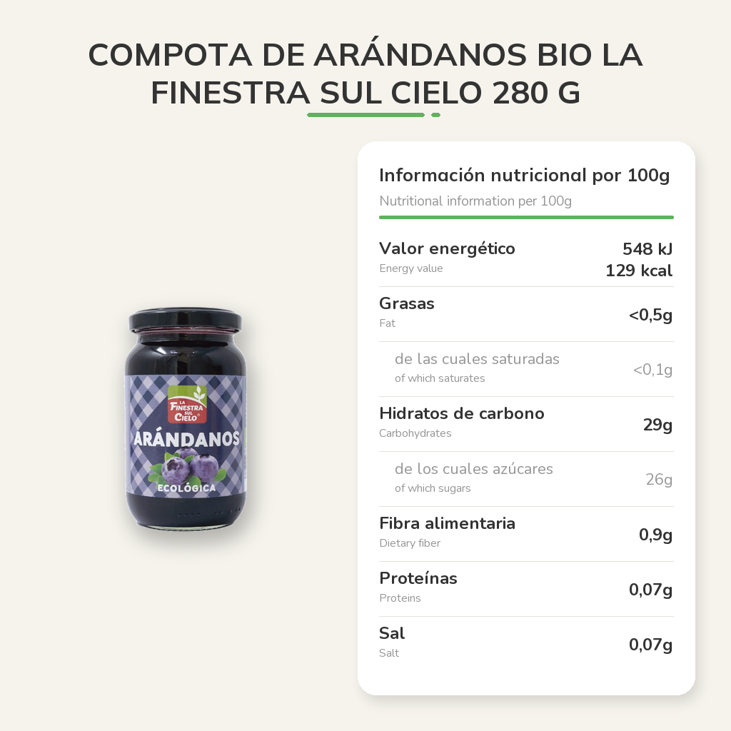 Información nutricional