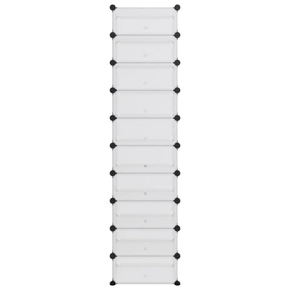 Zapatero Pp Transparente 44x32x174 Cm / Vetonek_2