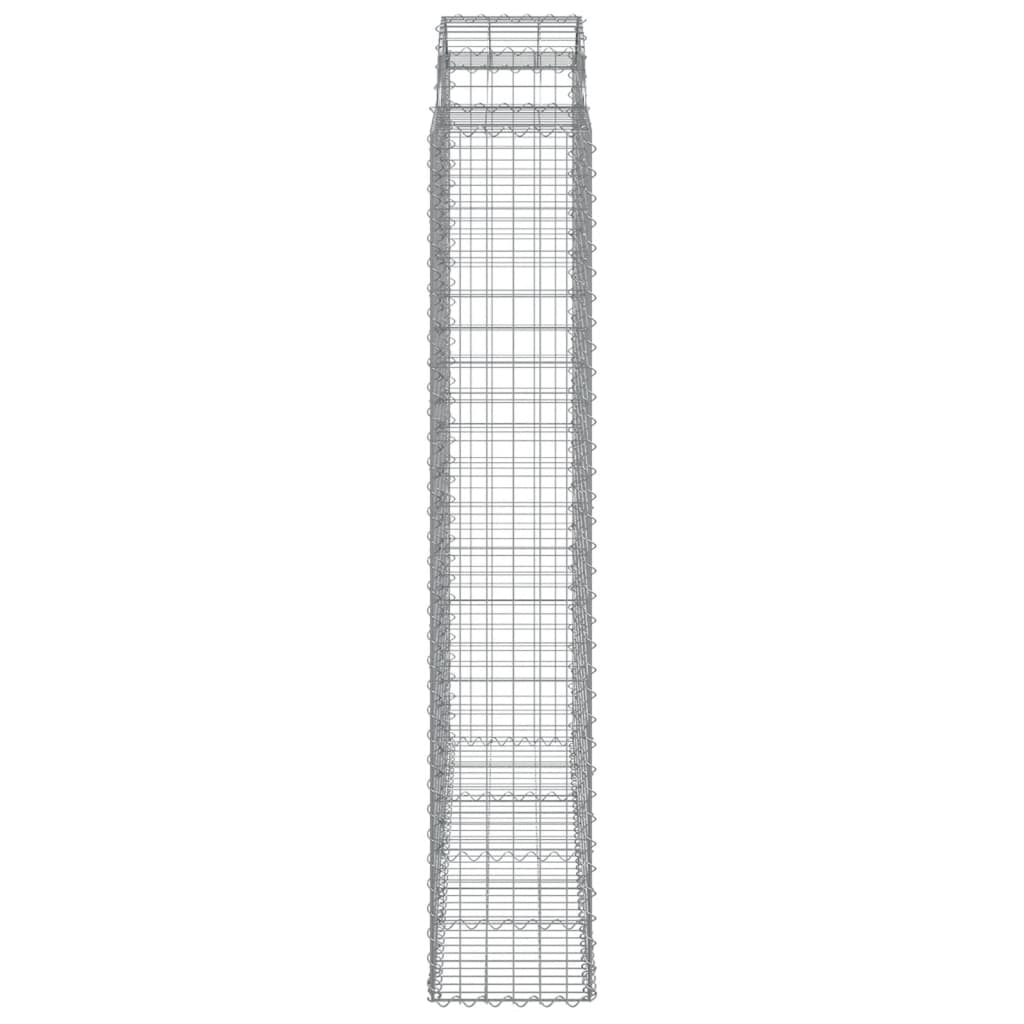 Cestas De Gaviones 15 Uds Forma De Arco Hierro 200x50x220/240cm_4