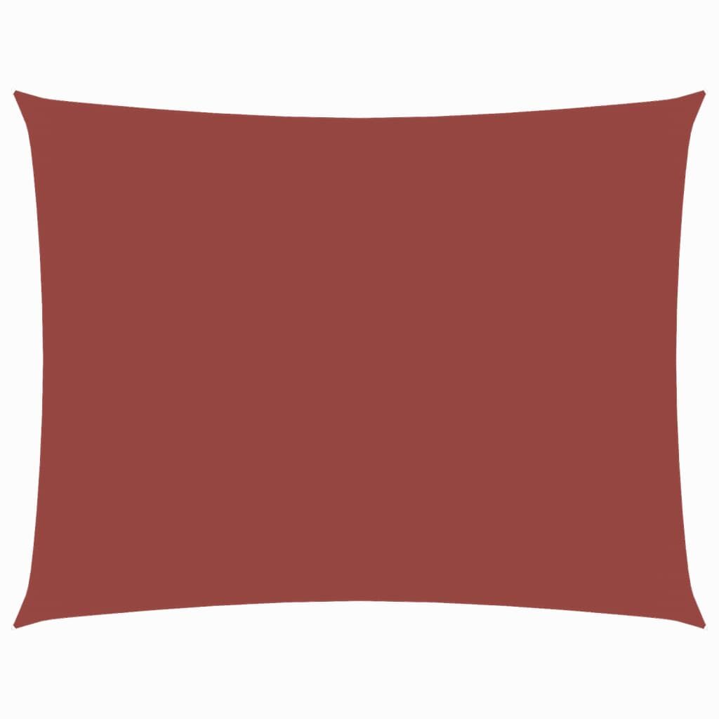 Vidaxl Toldo De Vela Rectangular Tela Oxford Terracota 3x4,5 M_0