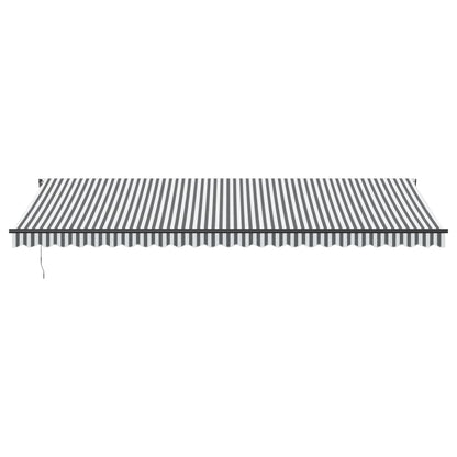 Toldo Retráctil Automático Luz Led Antracita Blanco 600x350 Cm_3
