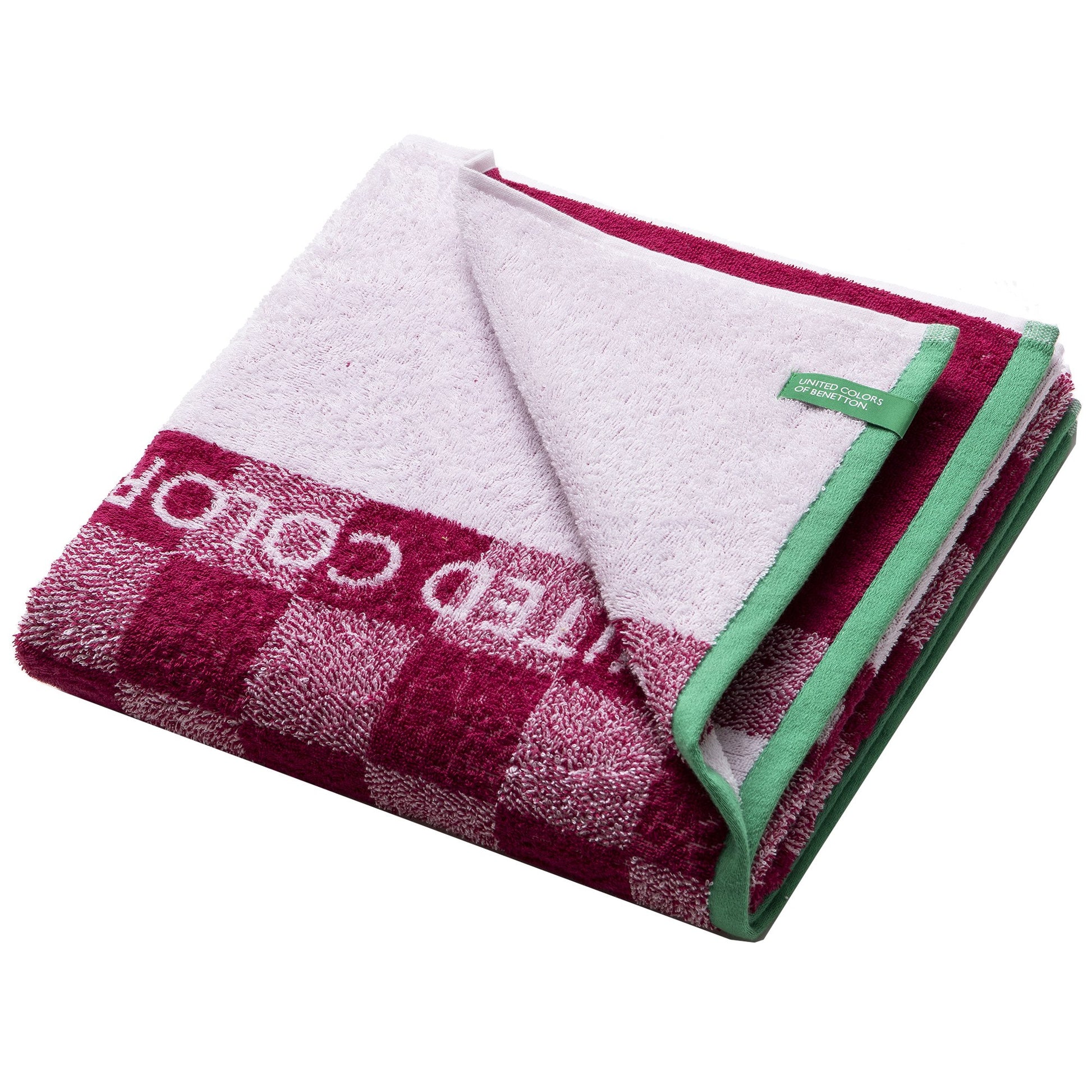 Toalla De Playa Infantil 70x140cm 450gsm 100% Cotton Pink Squares Kids_3
