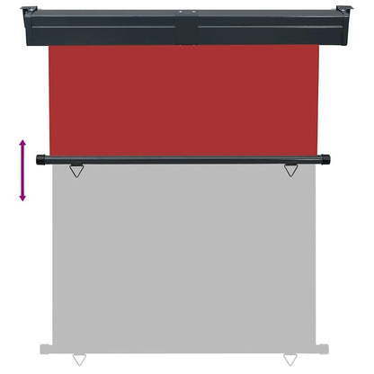 Vidaxl Toldo Lateral De Balcón Rojo 145x250 Cm_4