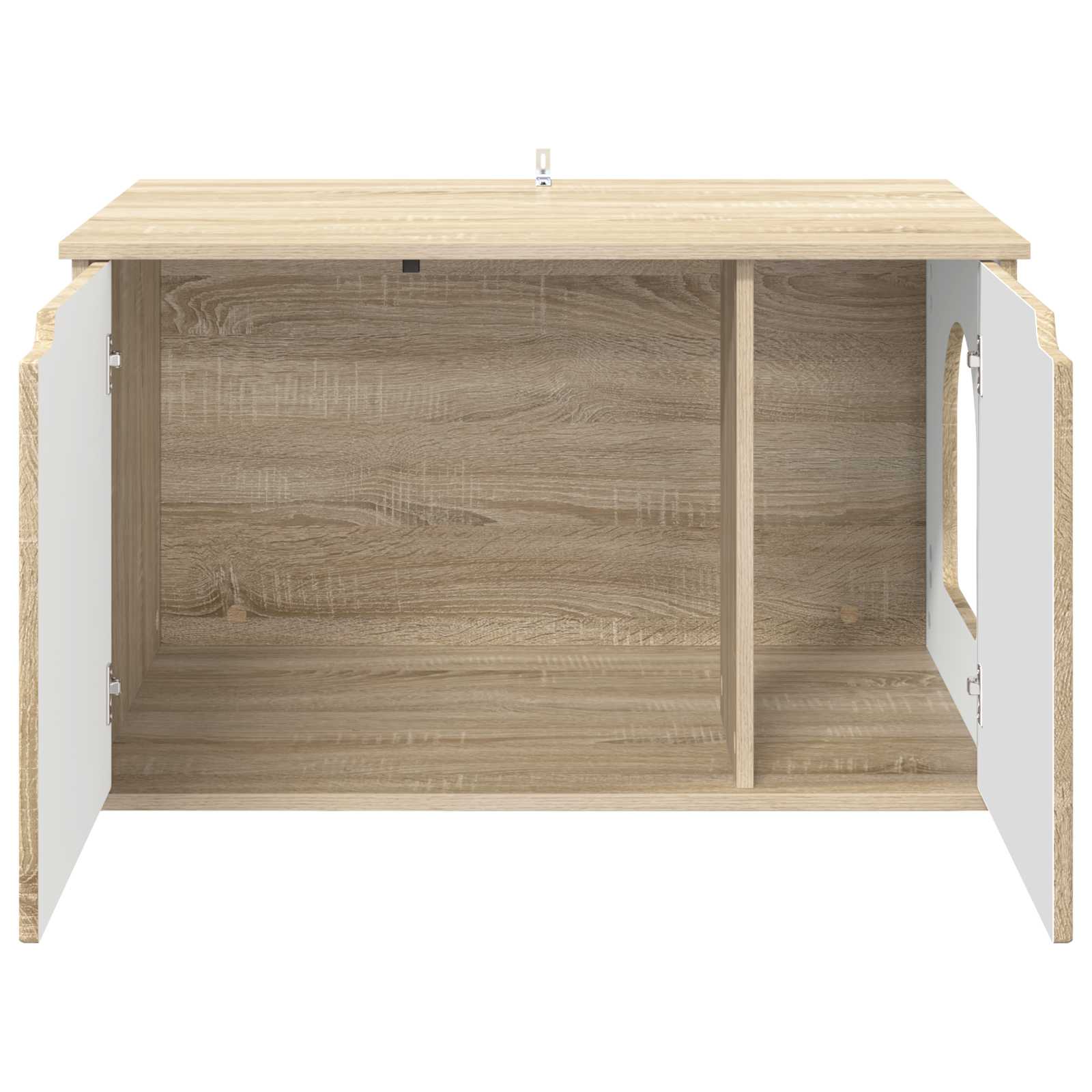 Casa Para Gatos Sonoma 85 X 55 X 50,5 Cm Madera De Ingeniería_5