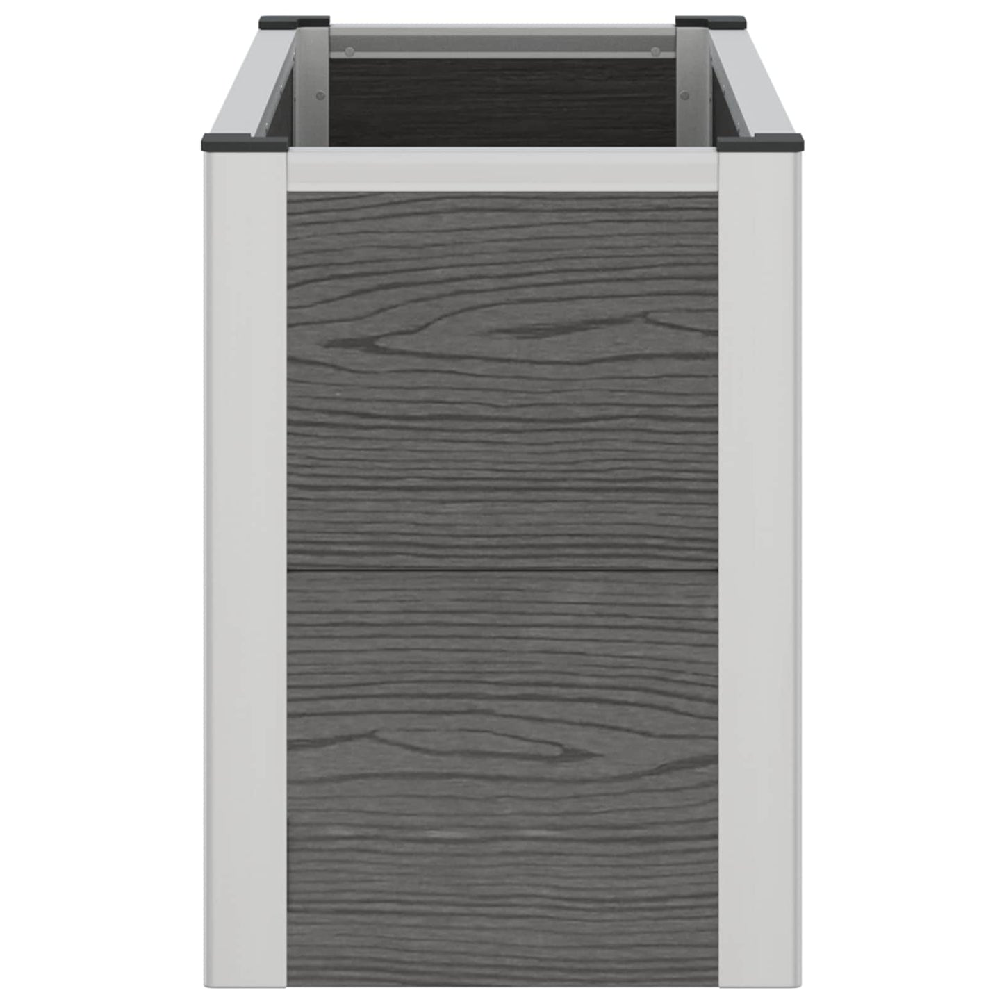 Arriate Elevado Gris 75 X 30 X 42 Cm Wpc Y Aluminio_4