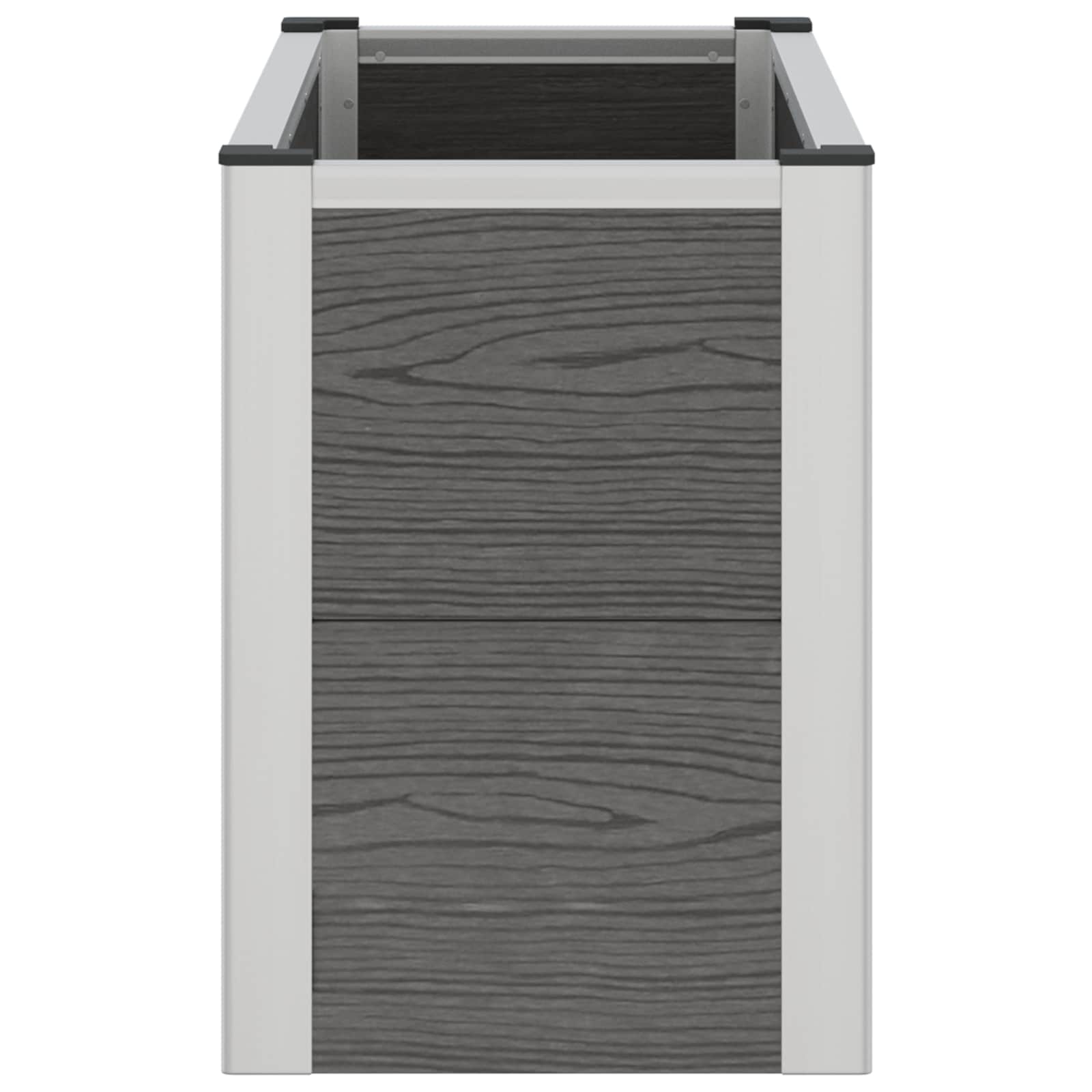 Arriate Elevado Gris 75 X 30 X 42 Cm Wpc Y Aluminio_4