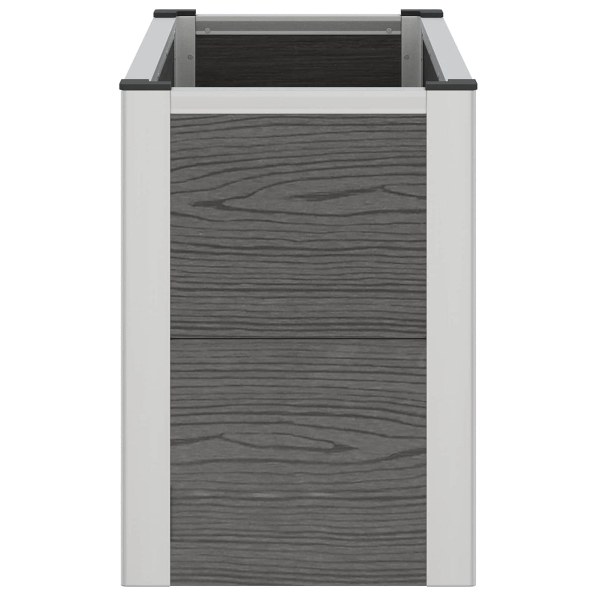 Arriate Elevado Gris 75 X 30 X 42 Cm Wpc Y Aluminio_4