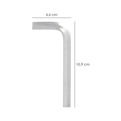 Llave Allen Standar Acero Cromo Vanadio Profesional 9,0 Mm. Llave Hexagonal, Llave Allen Taller Mecanica, Llave Allen Bricolaje