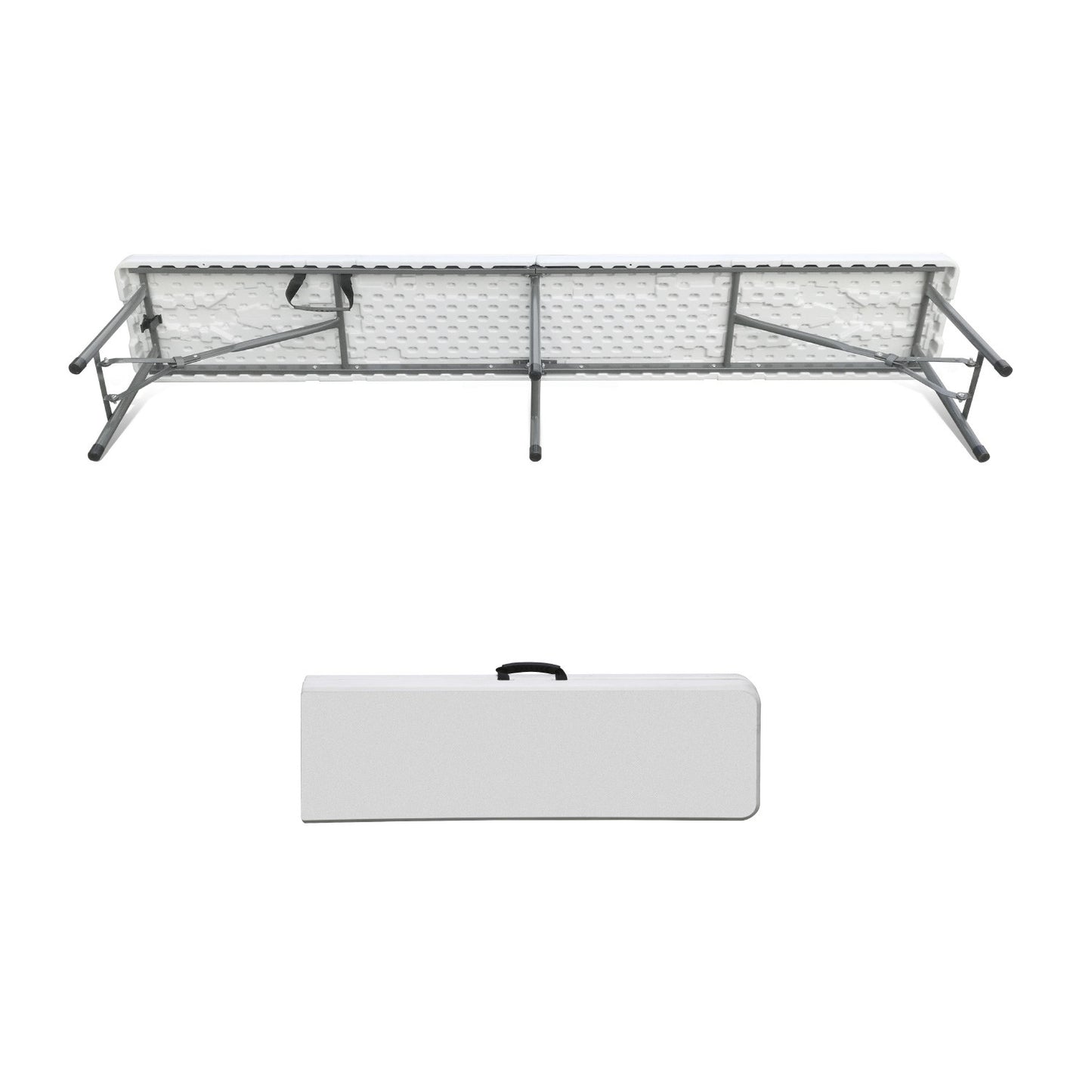 Conjunto Plegable Mesa Con 2 Bancos De 180cm Catering O91_3