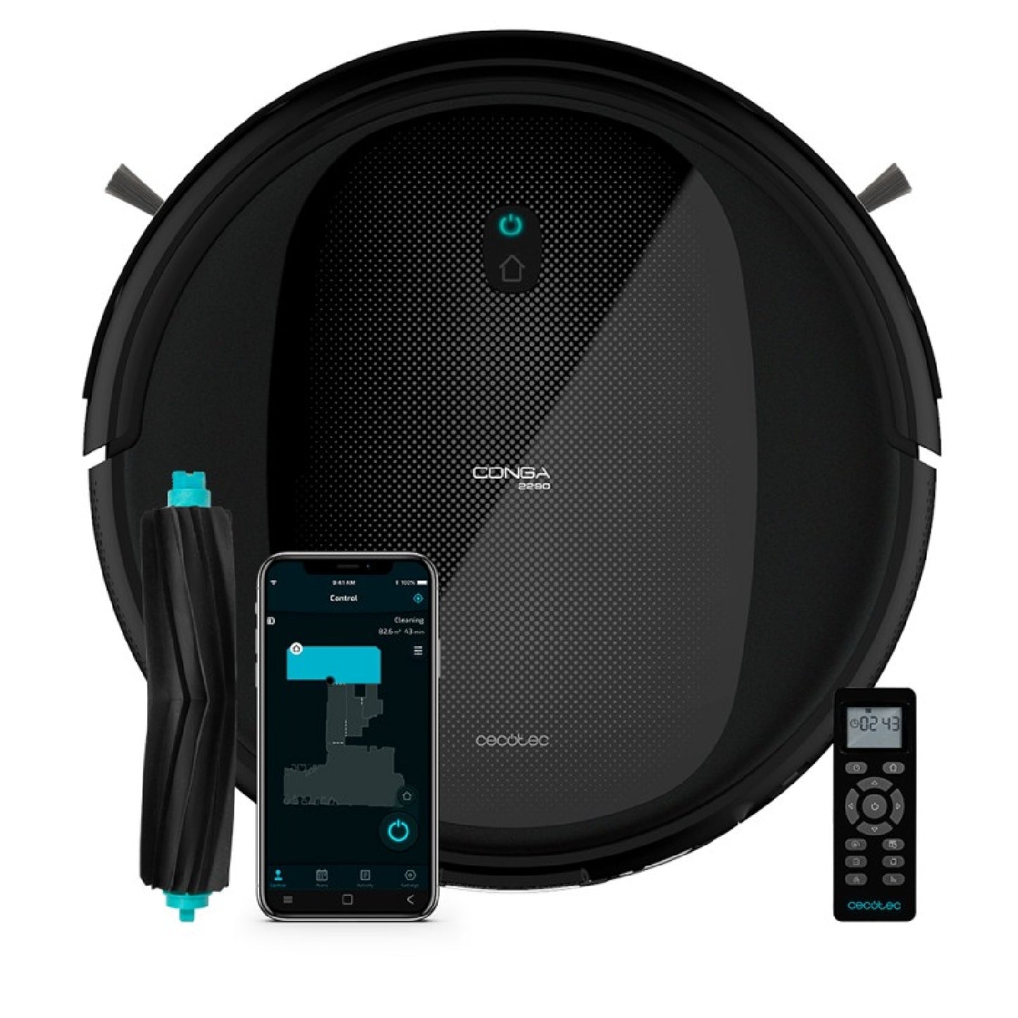 Cecotec Robot Aspirador Conga 2290 Ultimate. Tecnología Gyro 160 Minutos De Autonomía 2100 Pa 3 Niveles De Potencia Y De_0