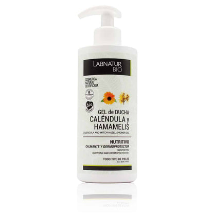Gel De Baño Caléndula Labnatur Bio | Limpieza Suave Y Calmante | Hamamelis | Piel Sensible | 450 Ml_0