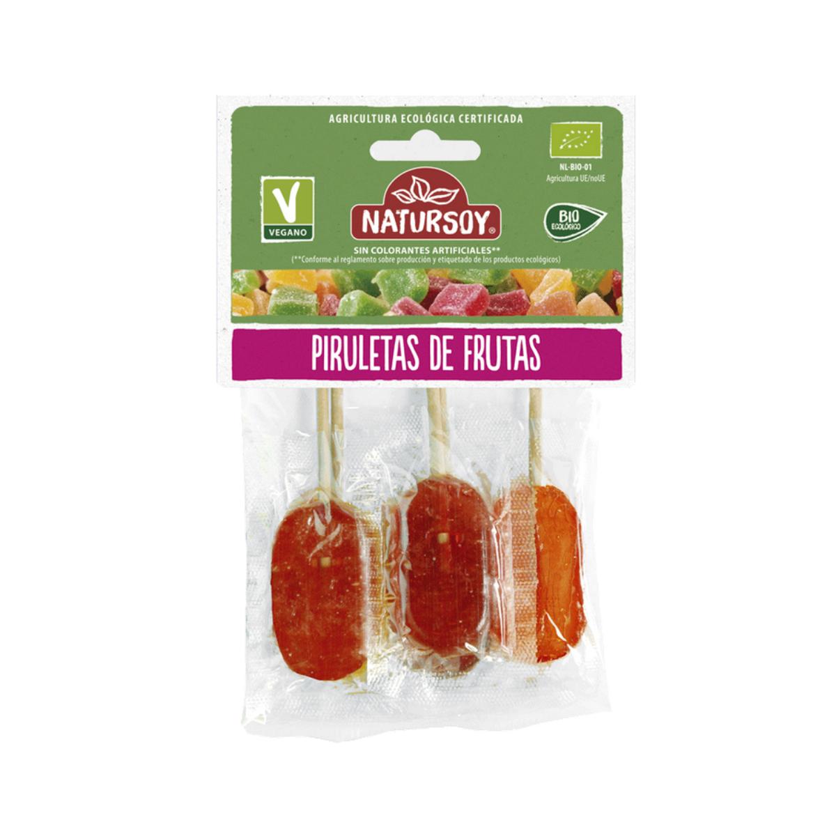 Piruletas sabores ECO Natursoy 5 uds