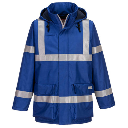 Chaqueta Antiestática E Ignífuga Bizflame Rain / Xxl / Azulina_1