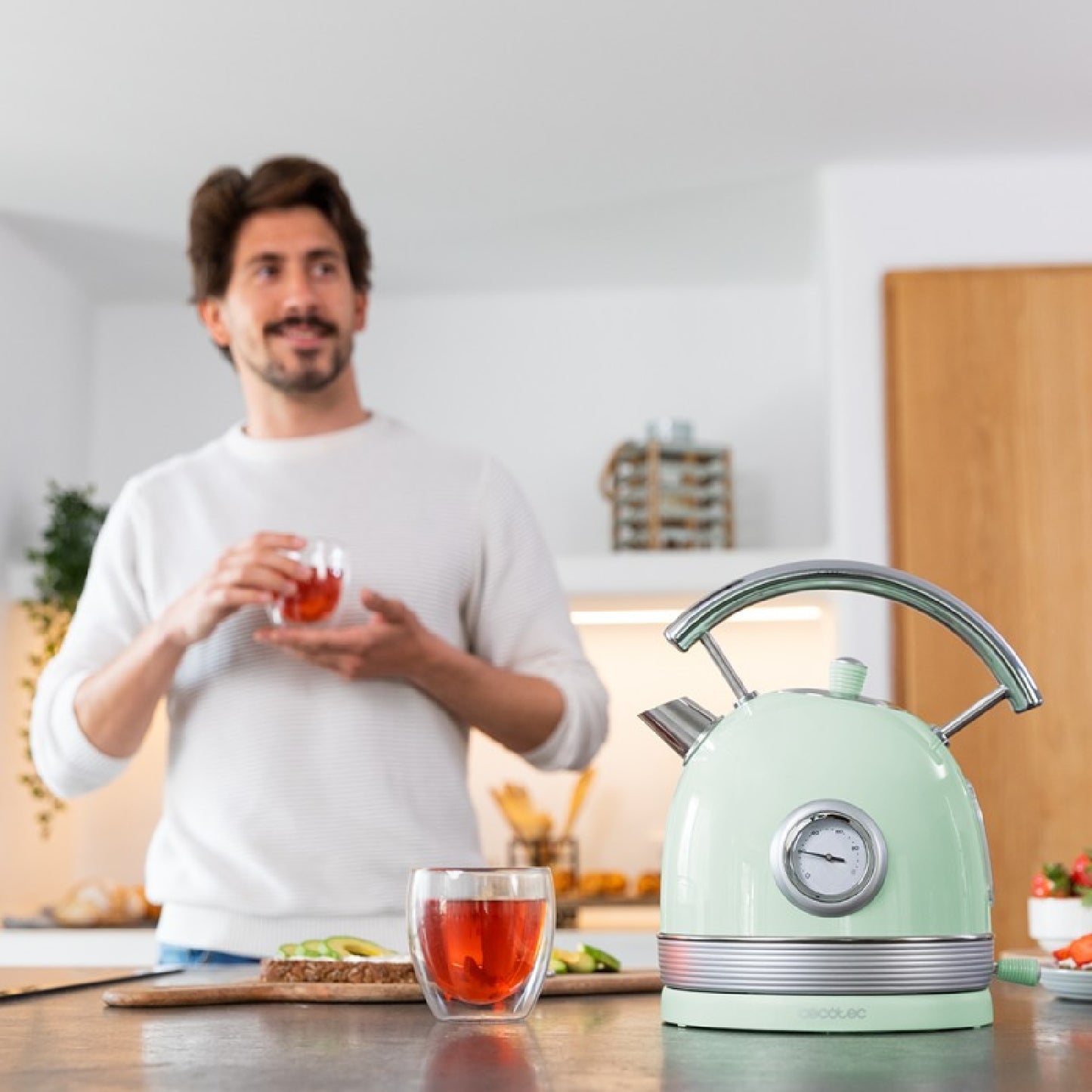Cecotec Hervidor De Agua Thermosense 420 Vintage Light Green_3