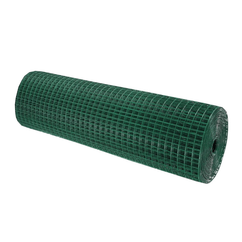 Malla Metalica Plastificada| Reticula 13x13mm| Composición 80% Acero Galvanizado/20% Pvc|malla Para Cercos 1x5m_0