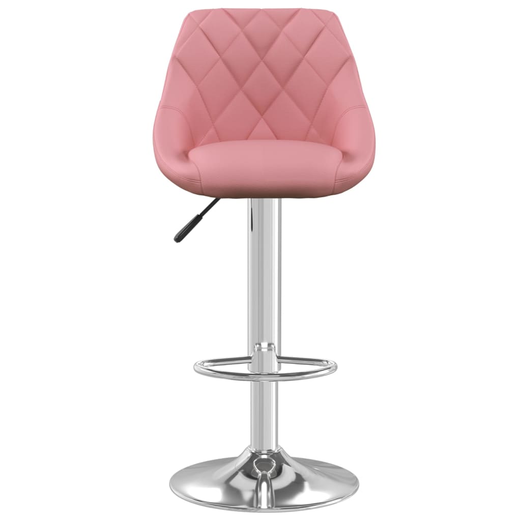 Taburete De Cocina De Terciopelo Rosa_1
