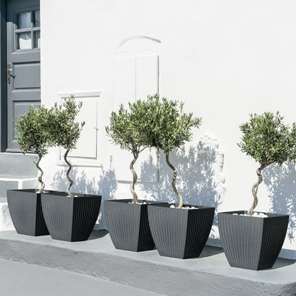 Maceta Latia Square Midl Ø48x48 Antracita