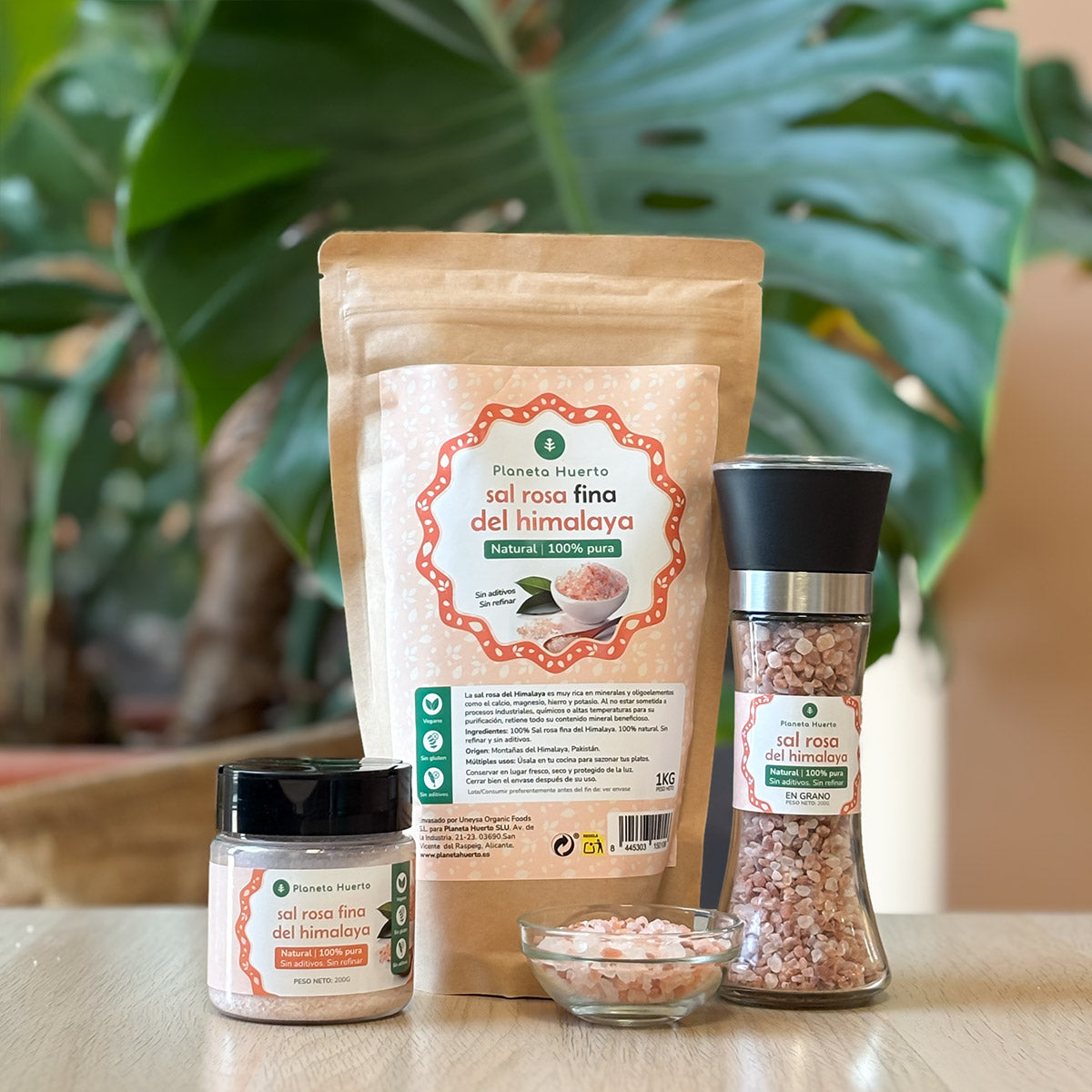 Sal rosa del Himalaya Fina Planeta Huerto 100g