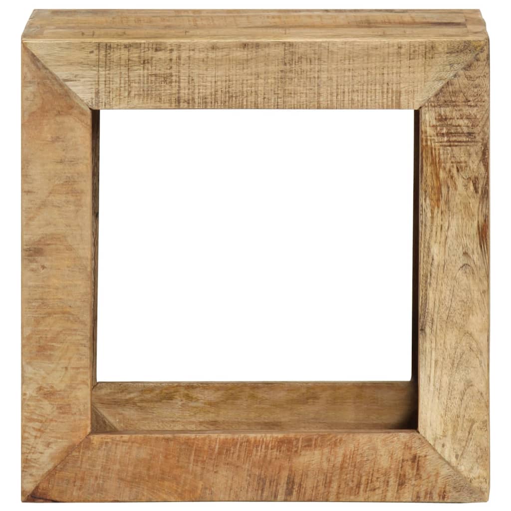 Taburete Madera Maciza De Mango 40x30x40 Cm_0