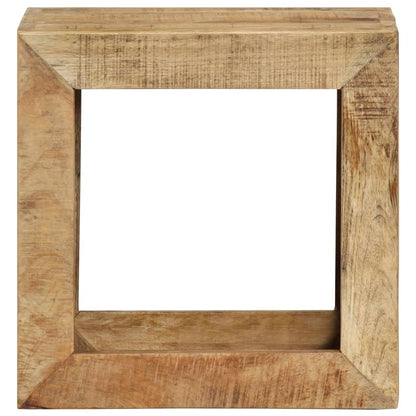Taburete Madera Maciza De Mango 40x30x40 Cm_0